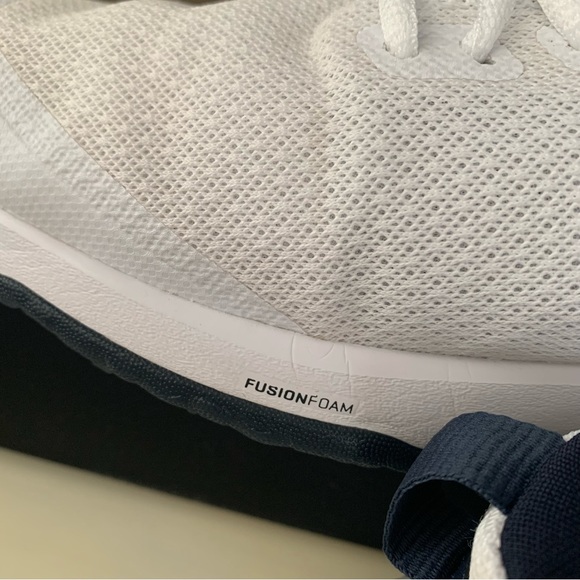 Men’s White/Navy Fusion EVO Spikeless Golf Shoes | Puma | Size 11 - Picture 7 of 14